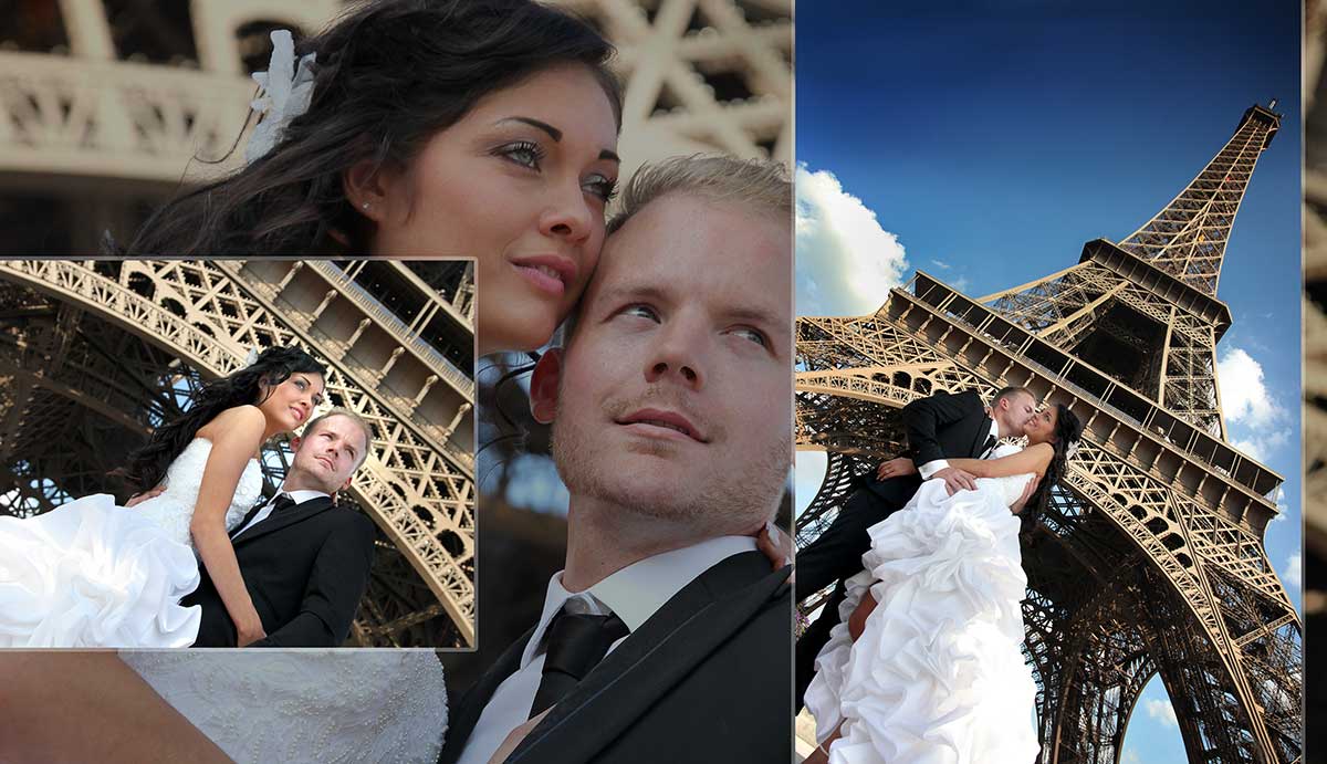 Composition album livre de mariage